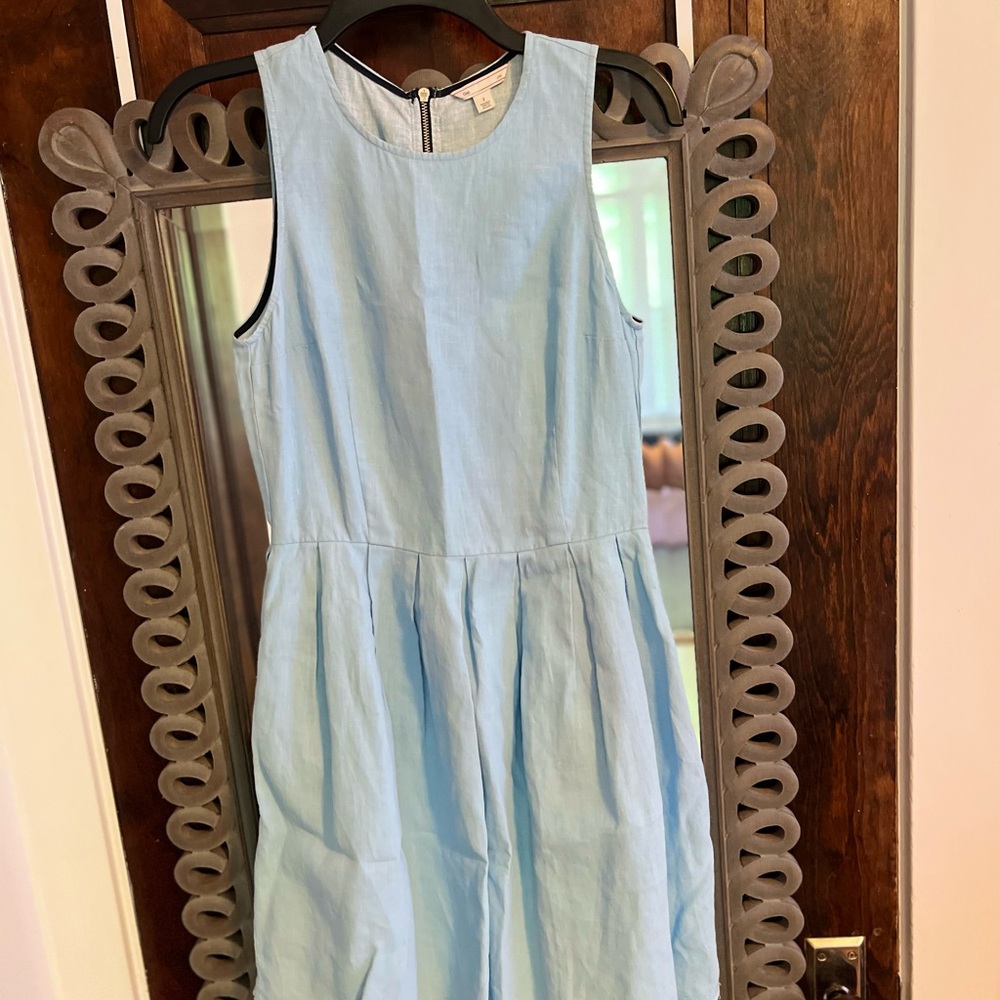GAP Blue Crew Neck Sleeveless Sundress